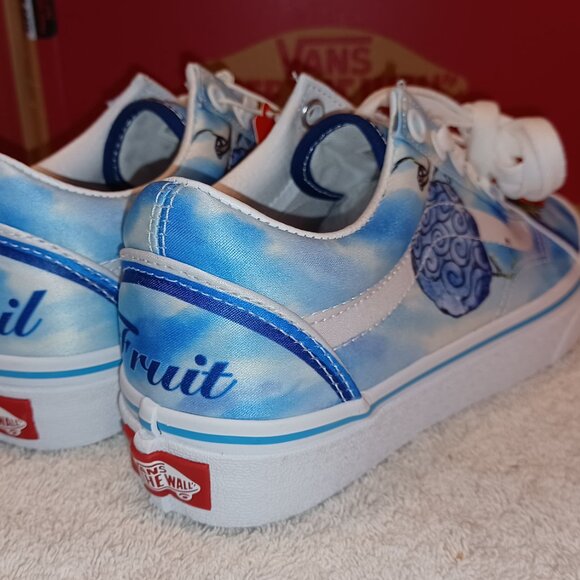 Vans Men's 3.5/Women's 5 One Piece x Old Skool 'Devil Fruit' VN0007NT7WM - Picture 2 of 13